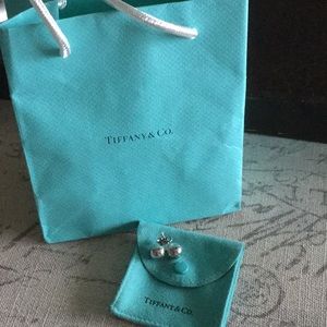 Authentic Tiffany’s hardware ball earrings.